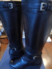 women's Ugg black leather