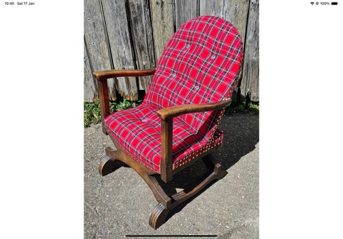 Vintage tartan xframe - tartan, chair-