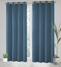 A pair faux linen DIMOUT /