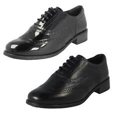 Ladies Clarks Lace Up Smart Brogue Shoes Havisham Oak