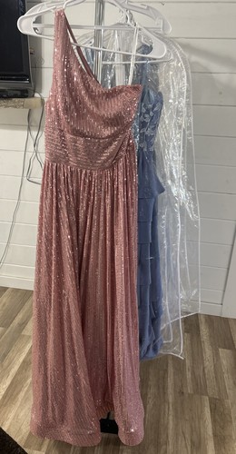 Pink sequin prom - sequin,