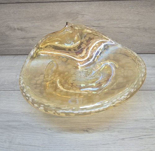 Vintage iridescent gold art - gold,