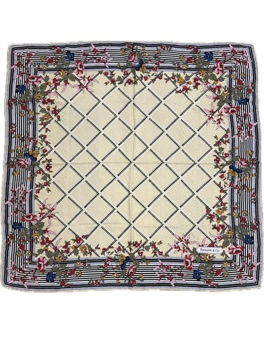 Tiffany cream silk scarf - cream,