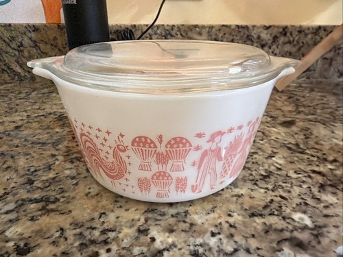 Vintage pyrex pink amish - pyrex,