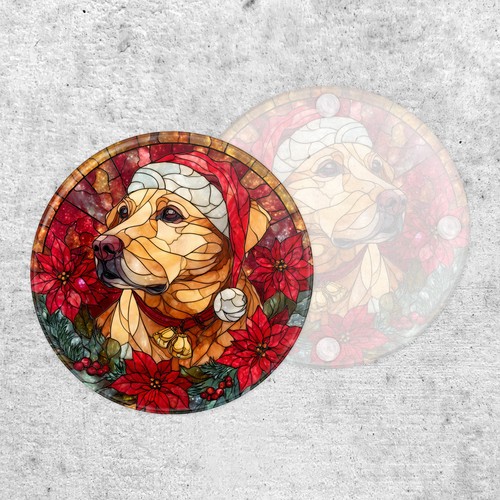 Stained glass style labrador - stained,