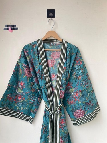 Green floral indian cotton - green,
