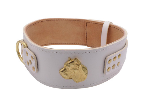 White heavy duty leather - 2.5",