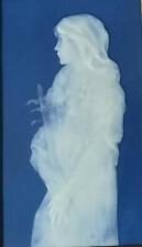 French Antique Limoges Pate sur Pate Nymph Musician Plaque -Auguste Riffaterre?