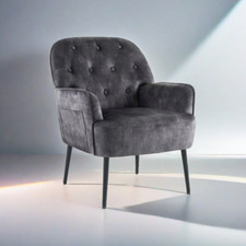 Mid Century Armchair - Linen