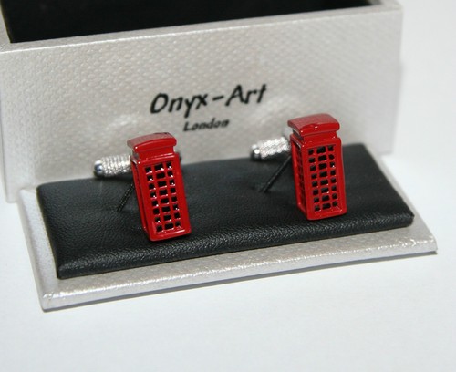 Novelty cufflinks red - novelty,