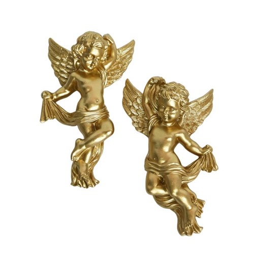 Angel wall ornament gilded - angel,