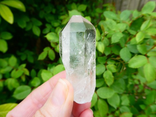 Large clear quartz crystal - clear,