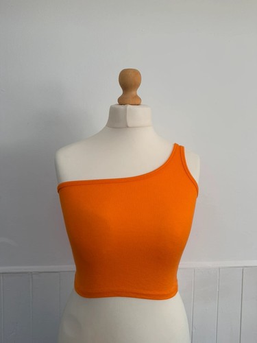 Bright orange one shoulder - bright,