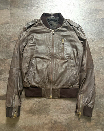 Allsaints leather bomber - leather,