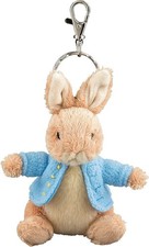 GUND Beatrix Potter Peter Rabbit Plush Keychain Keyring - 5 inches - New