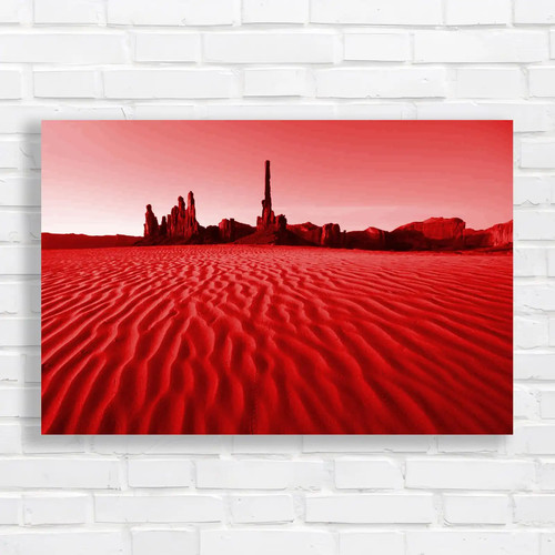 Totem pole and sand - totem, dunes