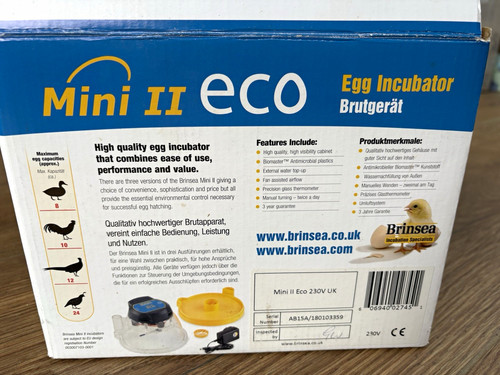 Brinsea mini eco 230v uk - ii,