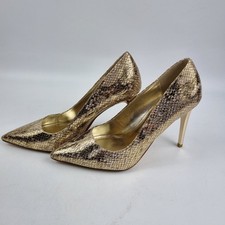 Dune London Gold Snakeskin