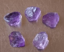 Selection of rough Amethyst Crystals.