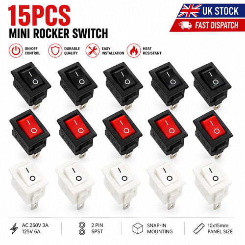 15pcs mini rocker - 15pcs, switch