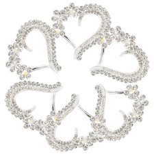 10 Pcs Embroidered Patch Rhinestone Applique Bride Patches Handbag Appliques