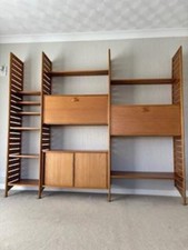VINTAGE 1970'S STAPLES LADDERAX  MID CENTURY MODULAR  SHELVING UNIT