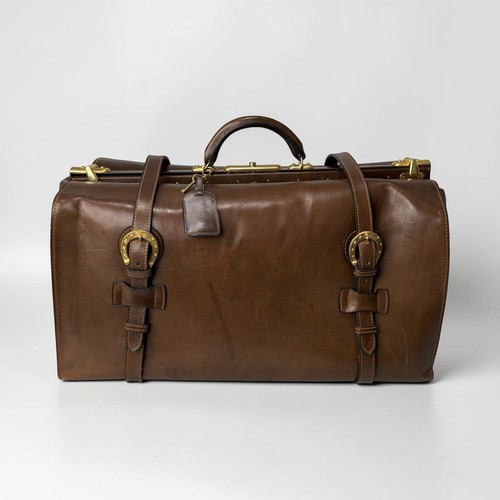 Vintage leather gladstone - leather,