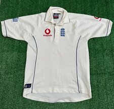 England Cricket 2005 Test White T-Shirt Admiral Kit Child Boys 14 Years Ashes