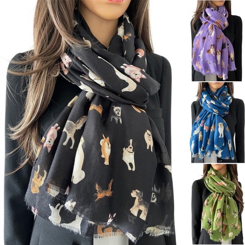 Womens dog scarf cotton neck - womens,