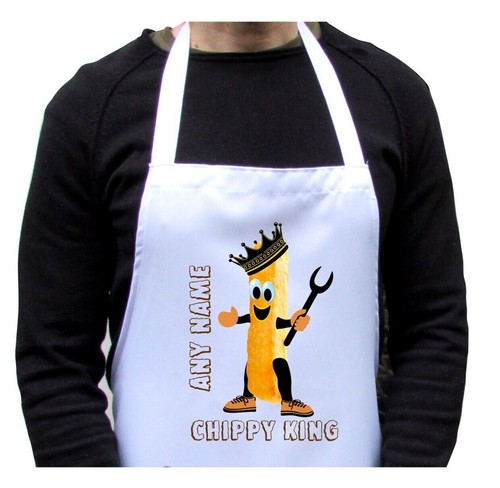 Personalised apron chips - personalised,