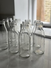 Small Clear glass Milk Bottles
