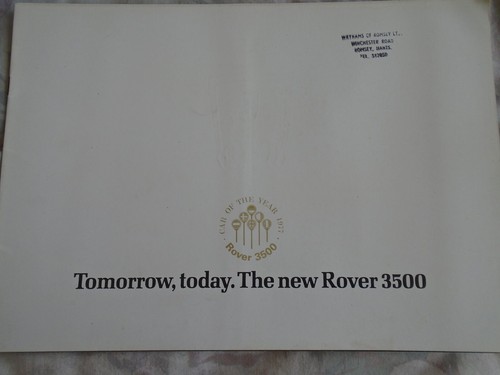 Rover 3500 range brochure - , mar