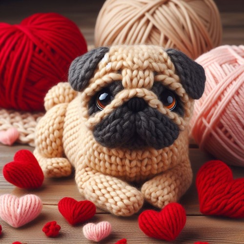 Luxury pug birthday card - birthday,