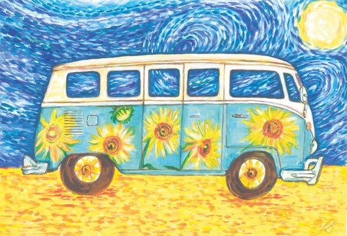 Campervan inspired artist - vw,