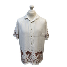 Matalan Hawaiian Shirt White