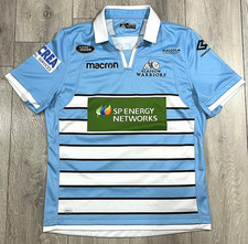 Glasgow Warriors Away Rugby Shirt 2018/19 Jersey Mens Medium Blue White Macron