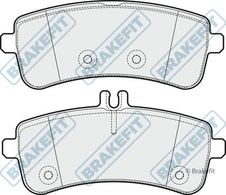 Apec rear brake pad set - set, for