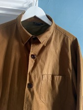 Cloth & Cut Wax Jacket Antique Yellow British Millerain Made In England M