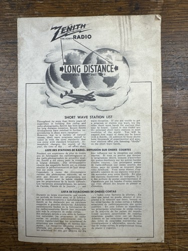 1950 zenith long distance - 1950,