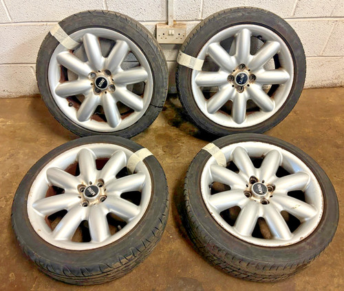 Mini alloy wheels and tyres - and,
