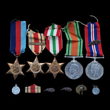 WW2 British Medal Group Mentioned in Despatches 1st Army Africa Italy Star MiD