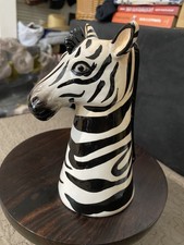 Vintage Ceramic Zebra Head