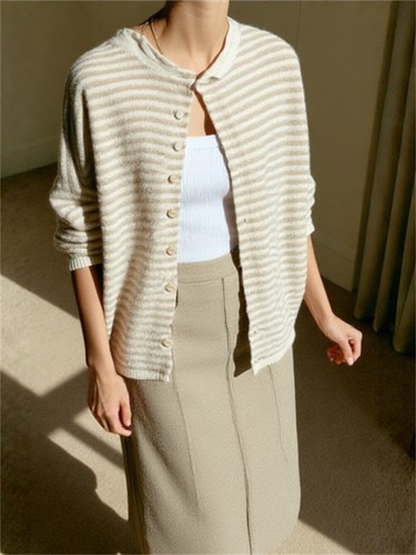 Women button down - button, sweater