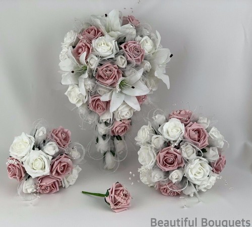 Wedding bouquets flowers ivory - flowers,