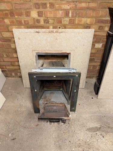 Marble fireplace mantle and - marble,