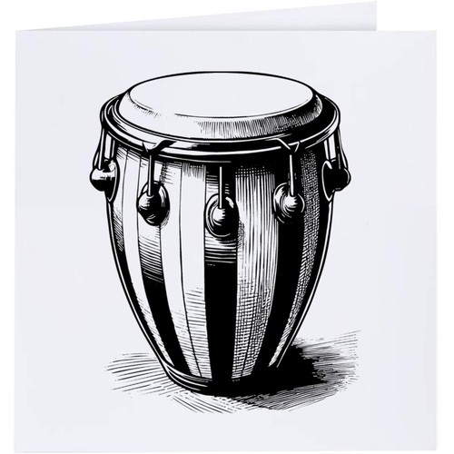 Bongo drum greeting cards - greeting,