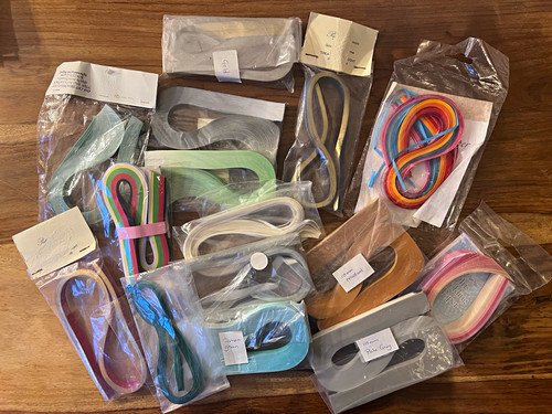 Mixed lot quilling paper - mixed,