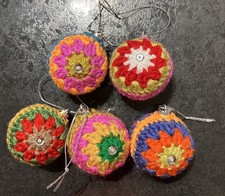 NEW multicolour 5 hand crochet