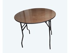 4ft round varnished table, folding banquet table, wedding tables
