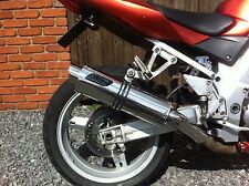 Suzuki SV 1000 2003-2007 A16 Stainless Road Legal Exhausts with Slashcut Outlets